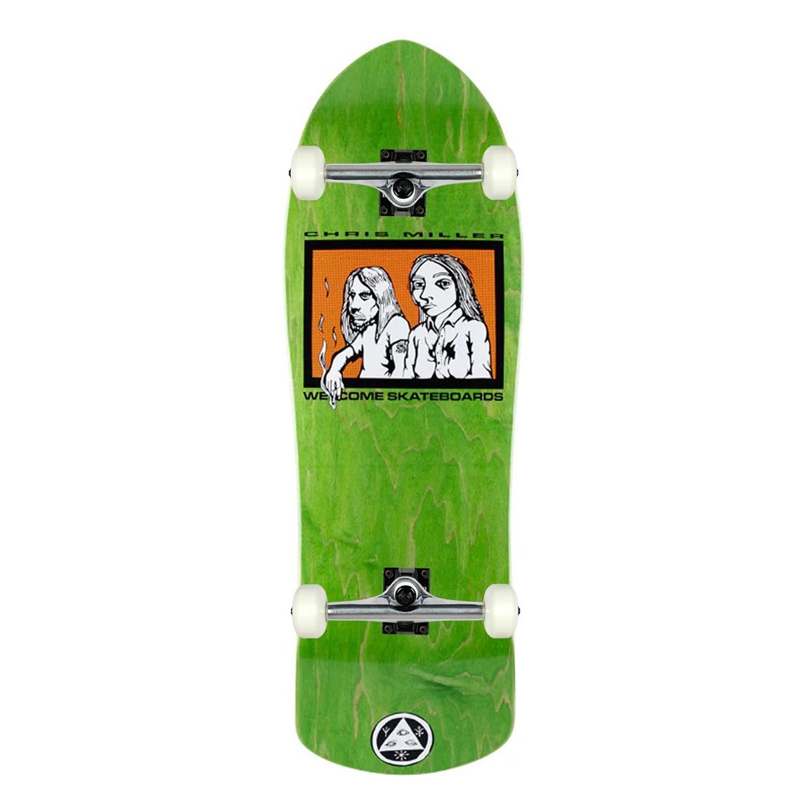 Welcome Miller Couple on Crossbone スケートボード コンプリート 10" x 30" アソートカラー|Basqueバスク