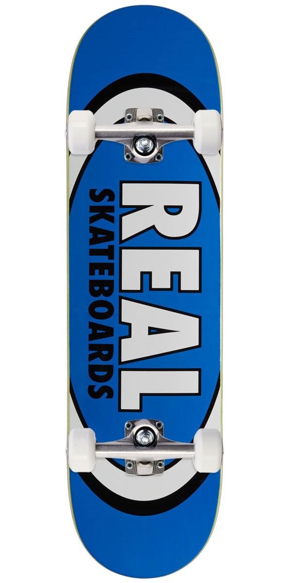 Real Team Classic Oval スケートボード コンプリート Blue 8.50インチ|Basqueバスク