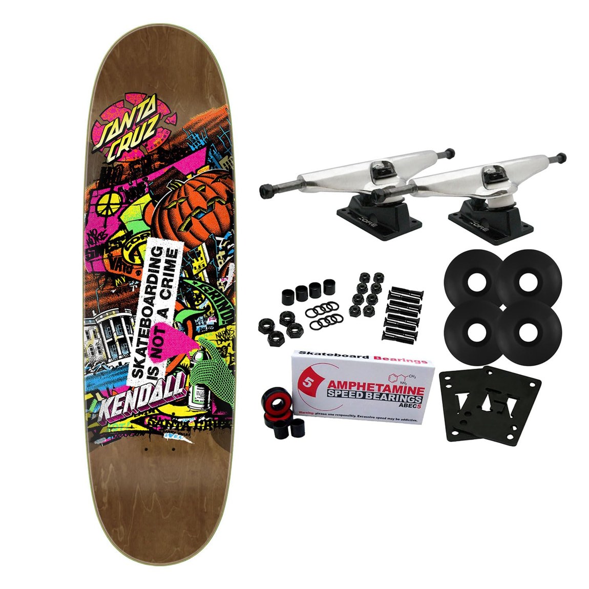 Santa Cruz Jeff Street Art Collage VX スケートボード コンプリート 9.0インチ｜Basqueバスク 28,656円