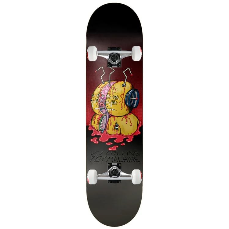Toy Machine Collins Split スケートボード コンプリート 8.5" x 32" 7層北米メイプル｜Basqueバスク