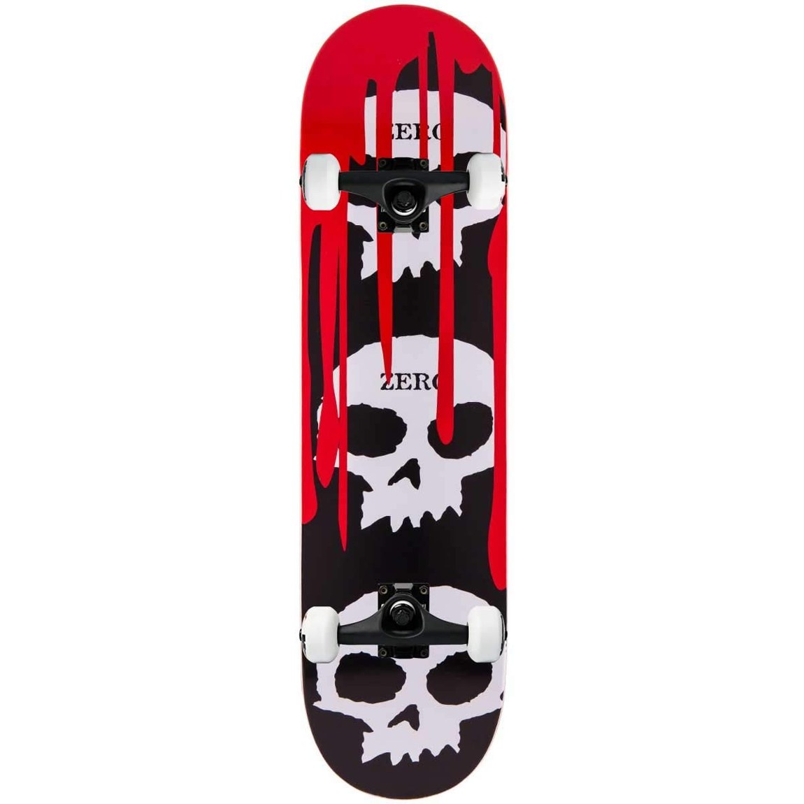 Zero Skateboards 3 Skulls with Blood コンプリート スケートボード 7.75インチ|Basqueバスク