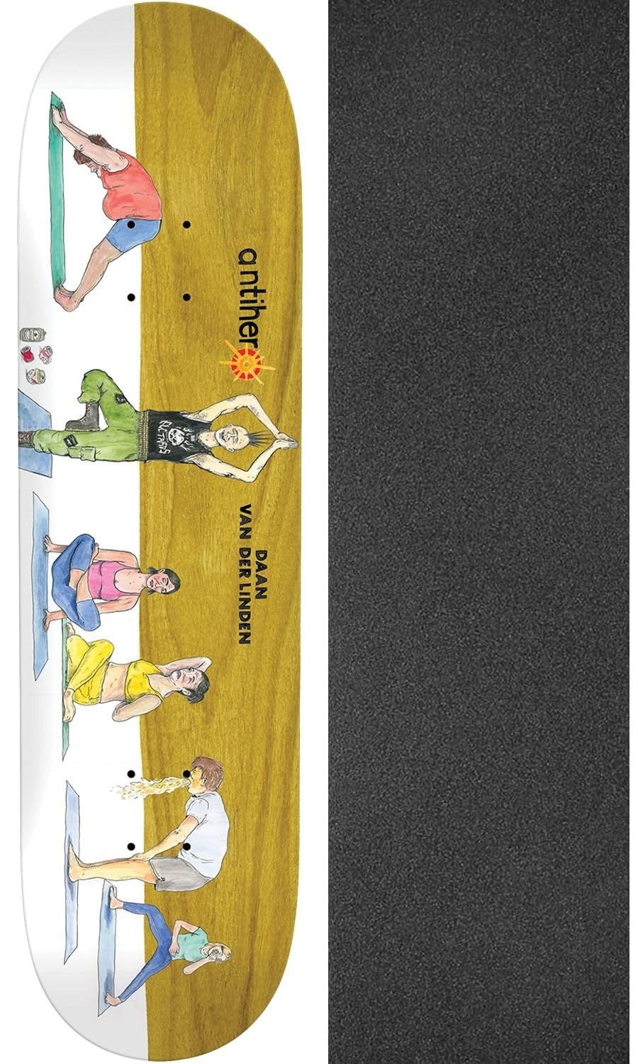Anti Hero Daan Van Der Linden Fart Yoga スケートボード デッキ 8.38インチ Jessup グリップテープ セット|Basqueバスク