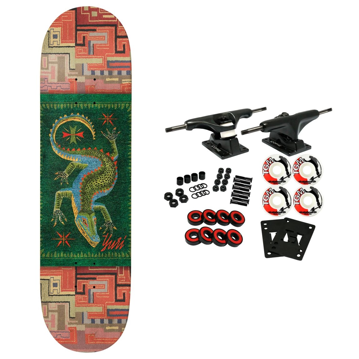 Deathwish Yuri Facchini Carpet スケートボード コンプリート 8.5インチ x 31.75インチ|Basqueバスク