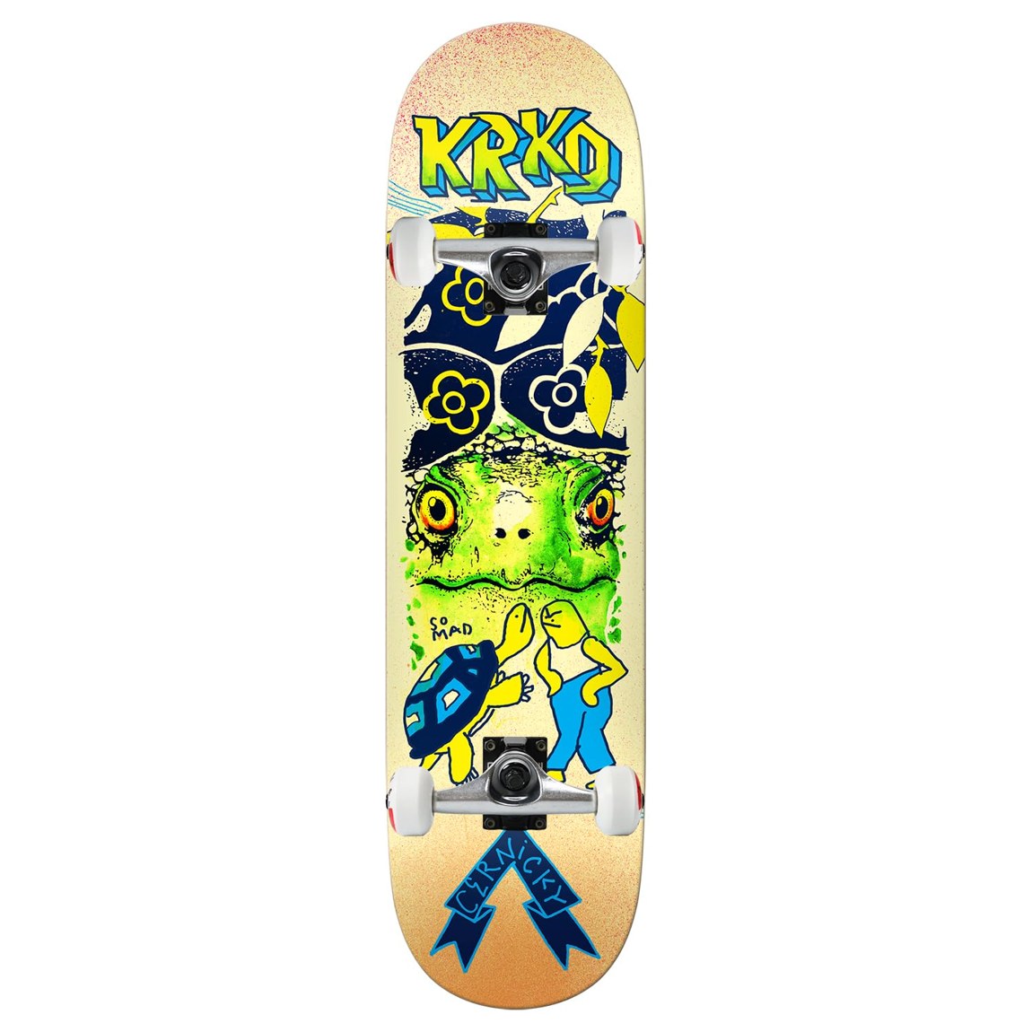 Krooked Eddie Cernicky Mad Turtle True Fit コンプリート スケートボード 8.5インチ｜Basqueバスク