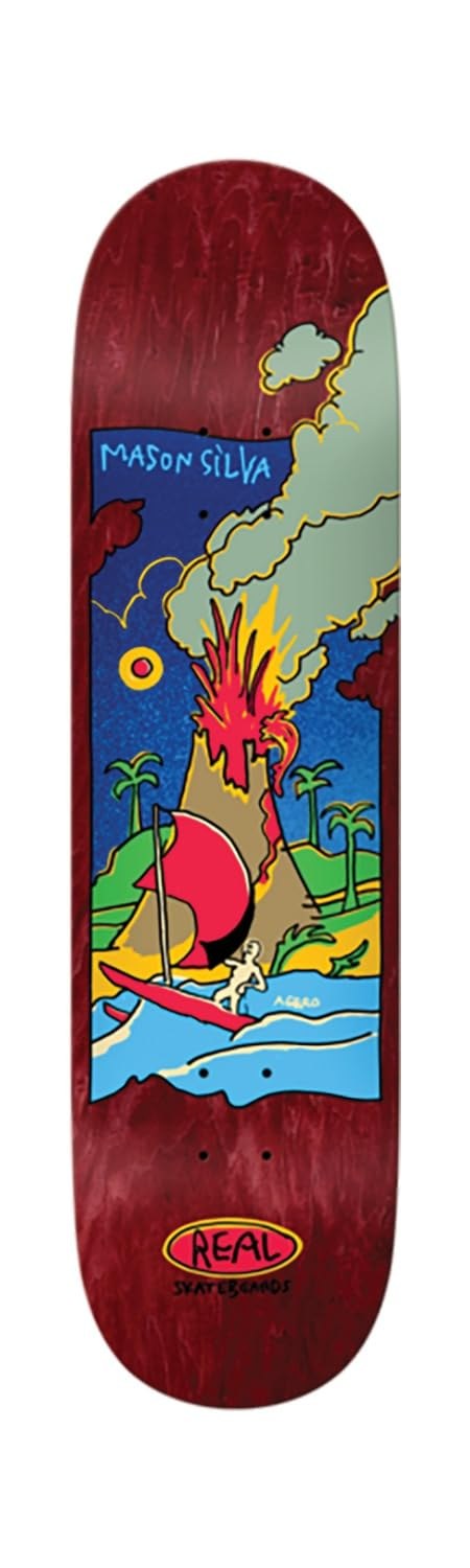 Real Skateboards Mason Silva Volcano スケートボード デッキ 8.25インチ|Basqueバスク