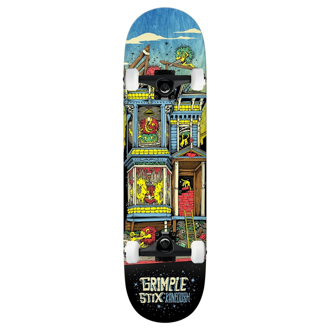 Anti Hero Kanfoush Grimple Stix Victorians スケートボード コンプリート 8.75インチ|Basqueバスク