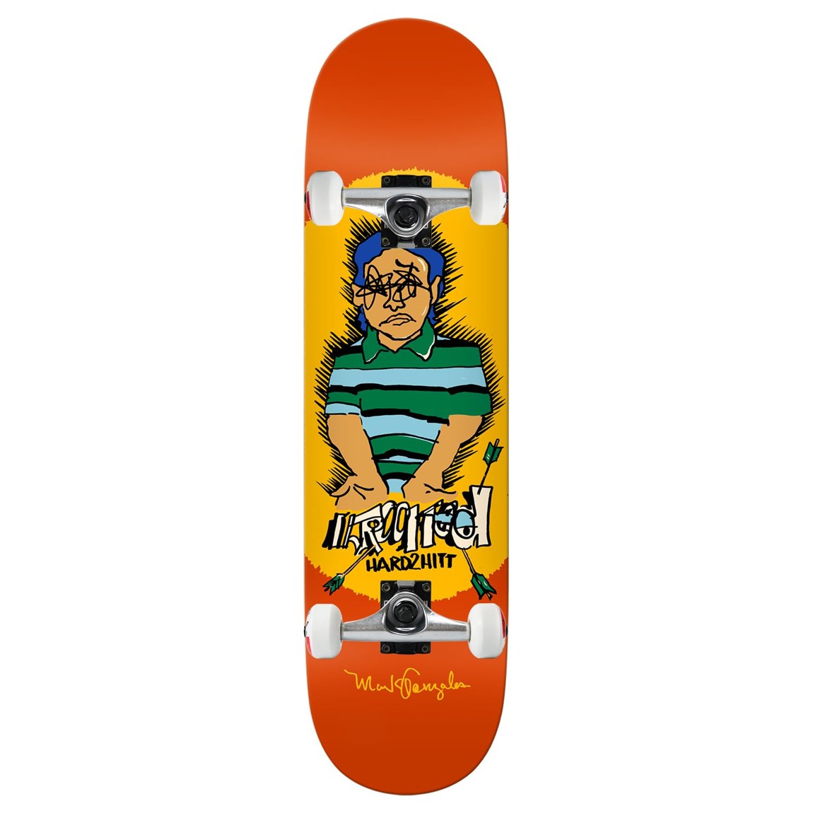 Krooked Gonz Hard2Hitt スケートボード コンプリート 8.5インチ 8.5" x 31.85" スケボー 完成品｜Basqueバスク