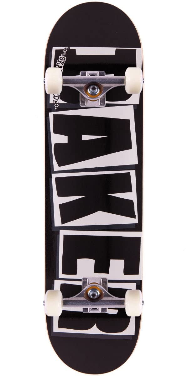 Baker Brand Logo スケートボード コンプリート Black/White 8.25"｜Basqueバスク