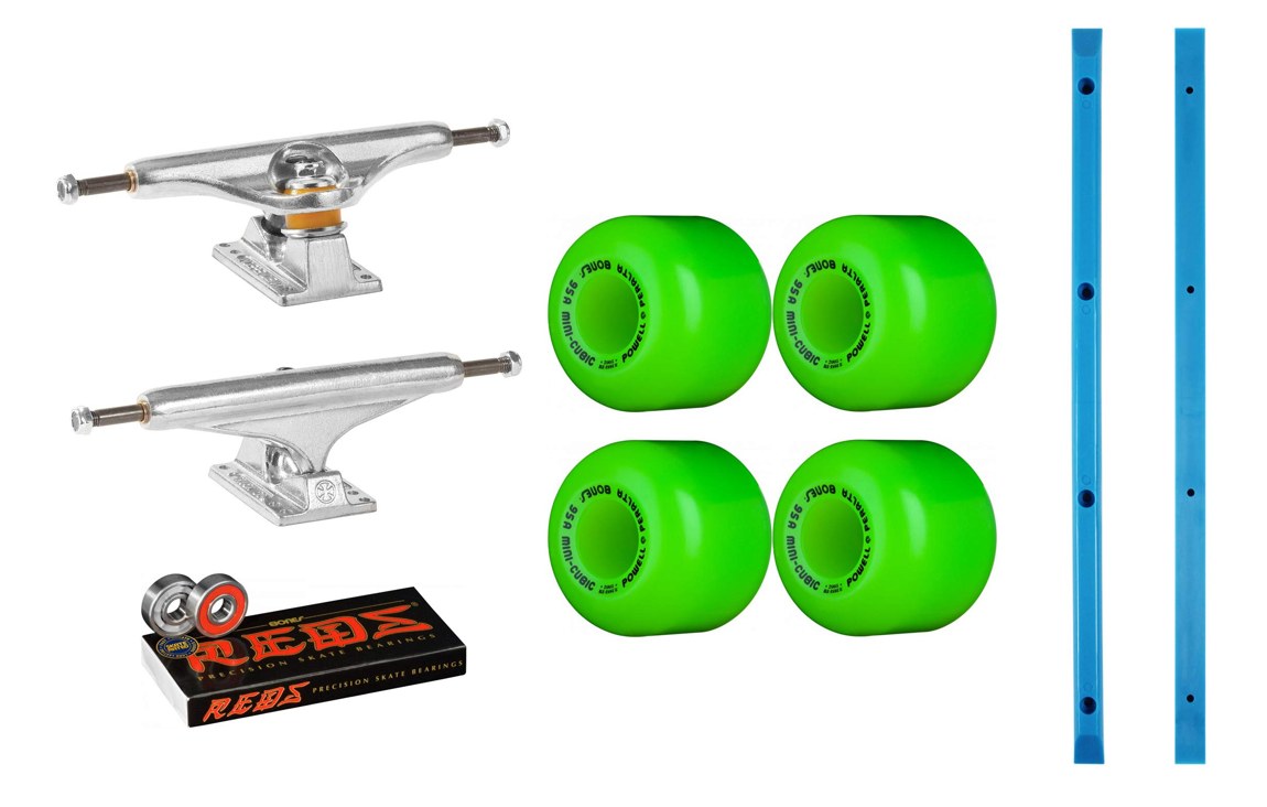 INDEPENDENT Stage 11 144 Powell Peralta Mini-Cubic スケートボード パーツセット トラック ウィール ベアリング レールバー 8.25インチ|Basqueバスク