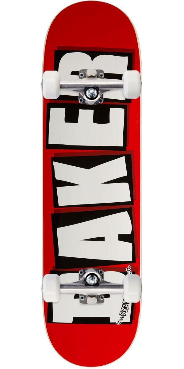 BAKER Brand Logo Skateboard Complete White 8.50" スケートボード コンプリート 完成品|Basqueバスク