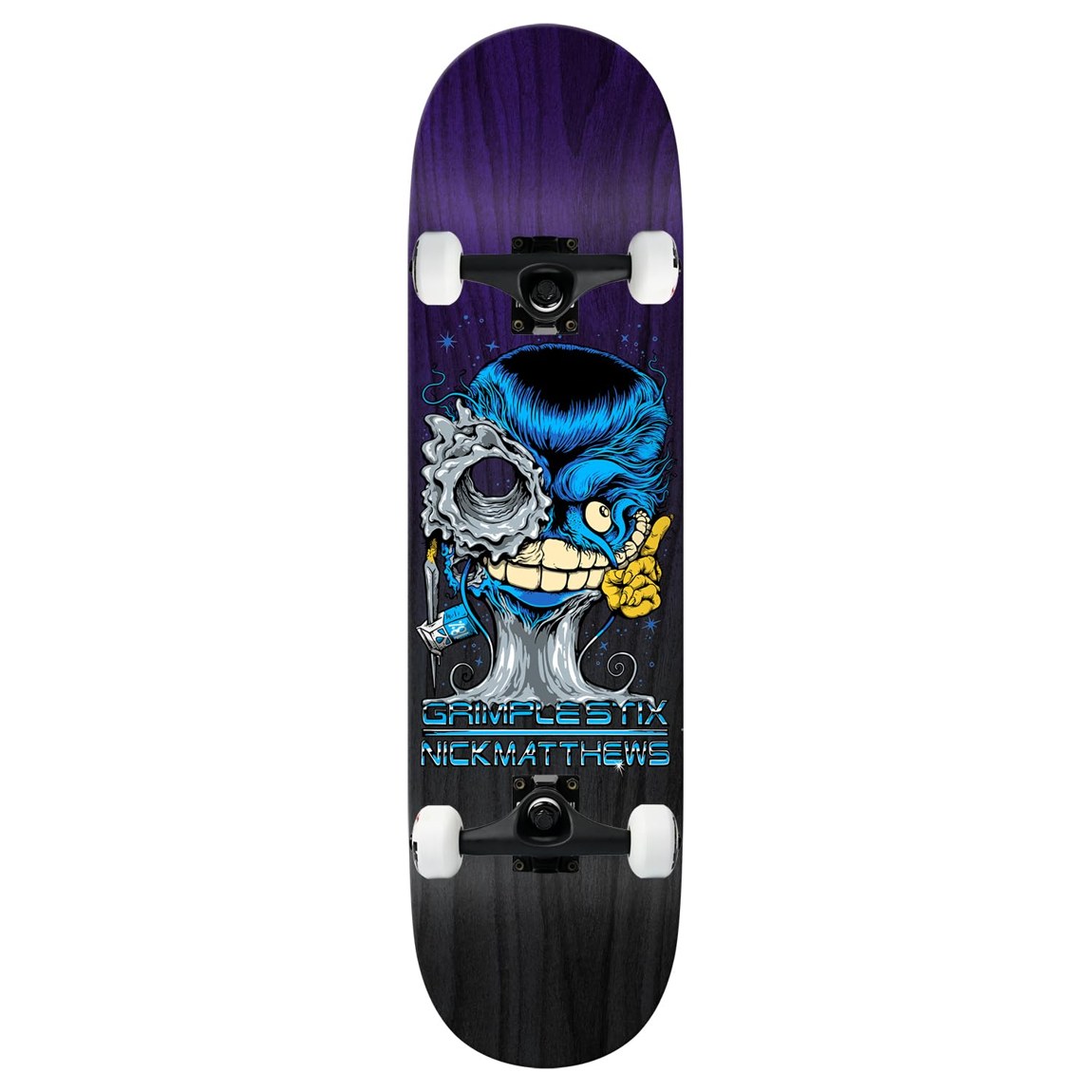 Anti Hero Matthews Grimlestix Grimplenator スケートボード コンプリート 8.5" x 31.85"|Basqueバスク