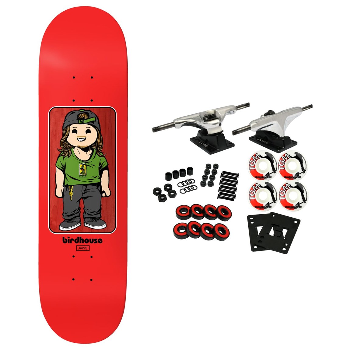 Birdhouse Jaws Toy Box スケートボード コンプリート 8.475インチ|Basqueバスク