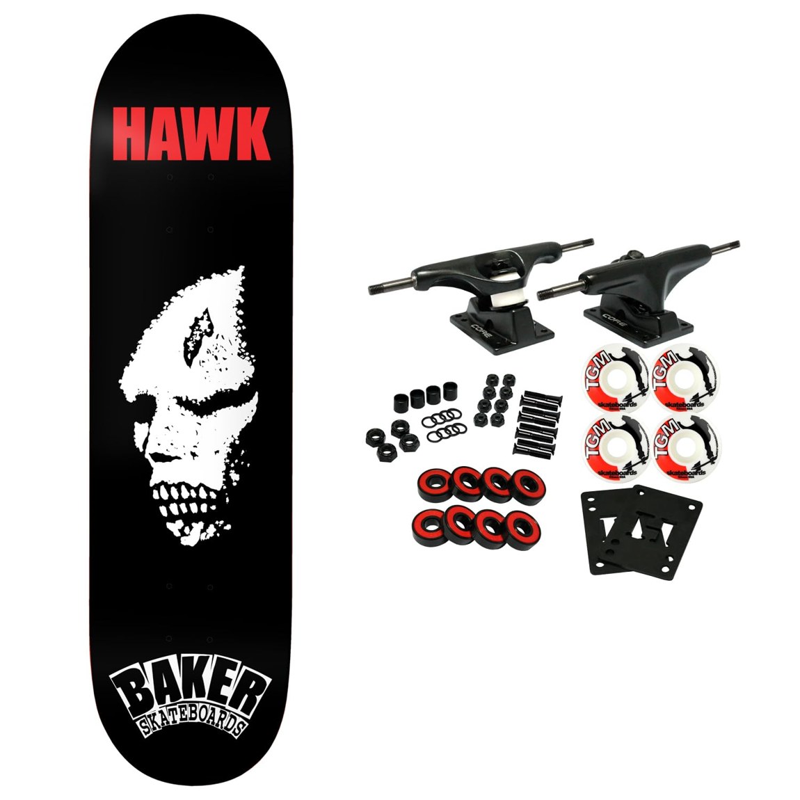 Baker Riley Hawk Craters of the Skull スケートボード コンプリート セット 8.38インチ|Basqueバスク