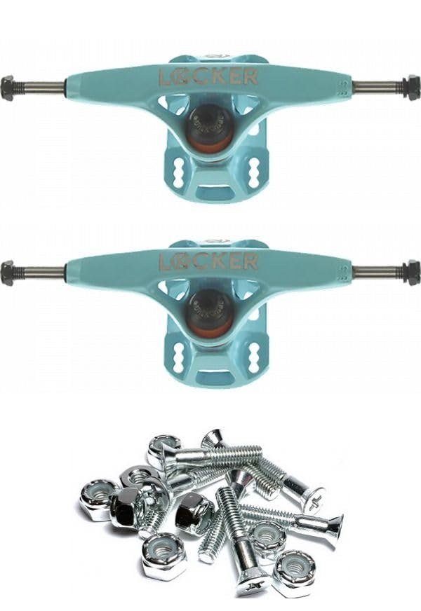 Grind King Locker Light Blue スケートボード トラック 6.37インチハンガー 9.25インチアクスル ハードウェア付属 2個セット｜Basqueバスク