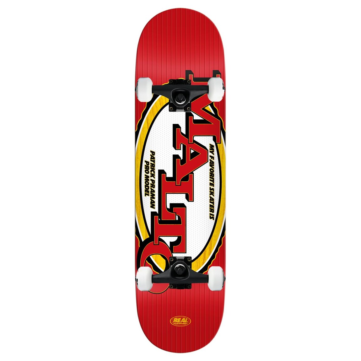 REAL Patrick Praman Favorite Skater スケートボード コンプリート 8.5" x 32.18"|Basqueバスク