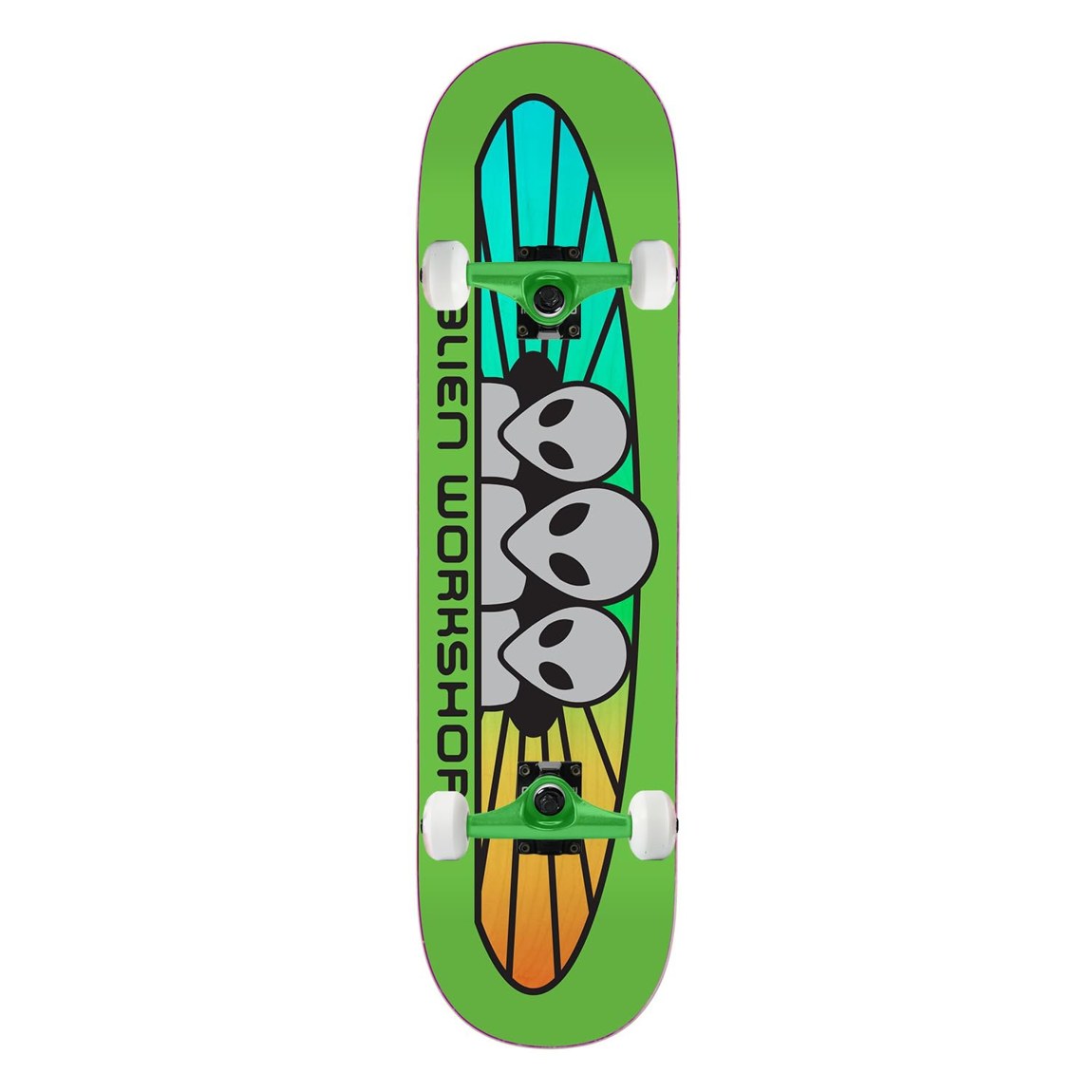 Alien Workshop RGB Spectrum Green スケートボード コンプリート 7.75インチ｜Basqueバスク