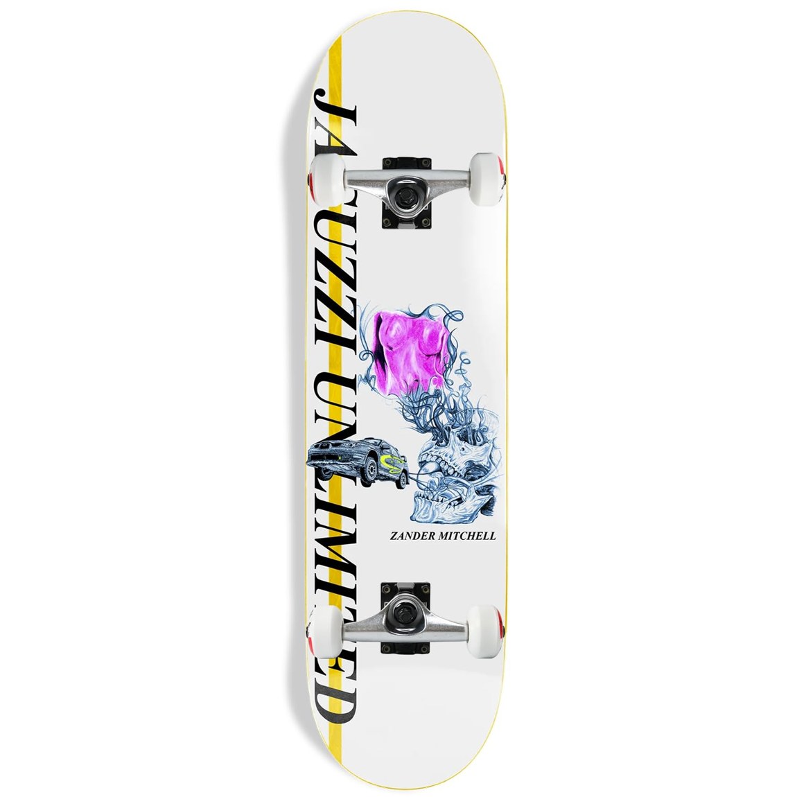 Jacuzzi Unlimited Zander Race Car スケートボード コンプリート 8.125インチ 8.125" x 32"|Basqueバスク