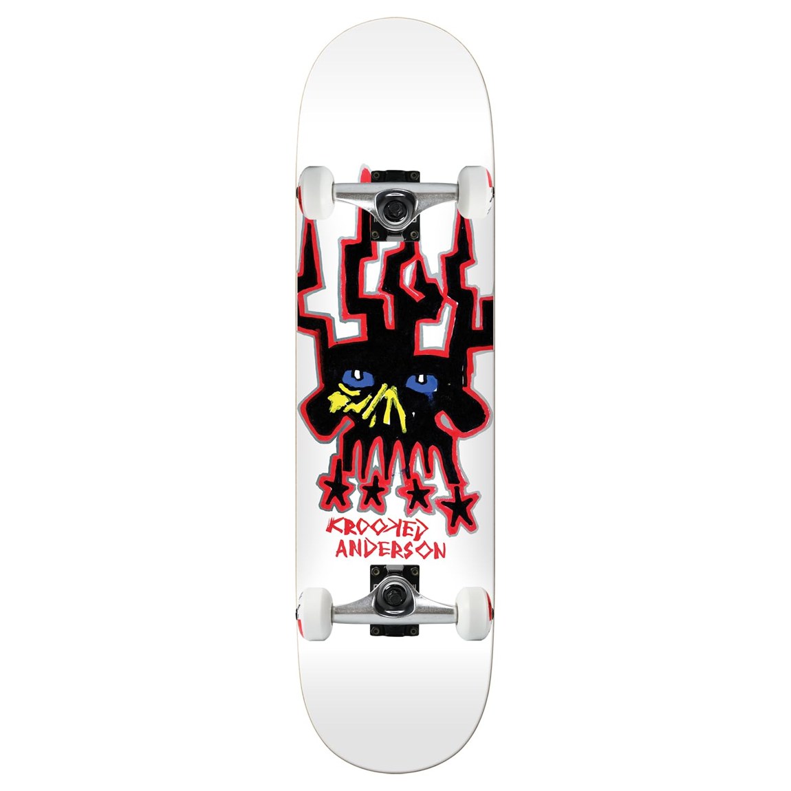Krooked Manderson Skull King スケートボード コンプリート 8.38" x 32"｜Basqueバスク
