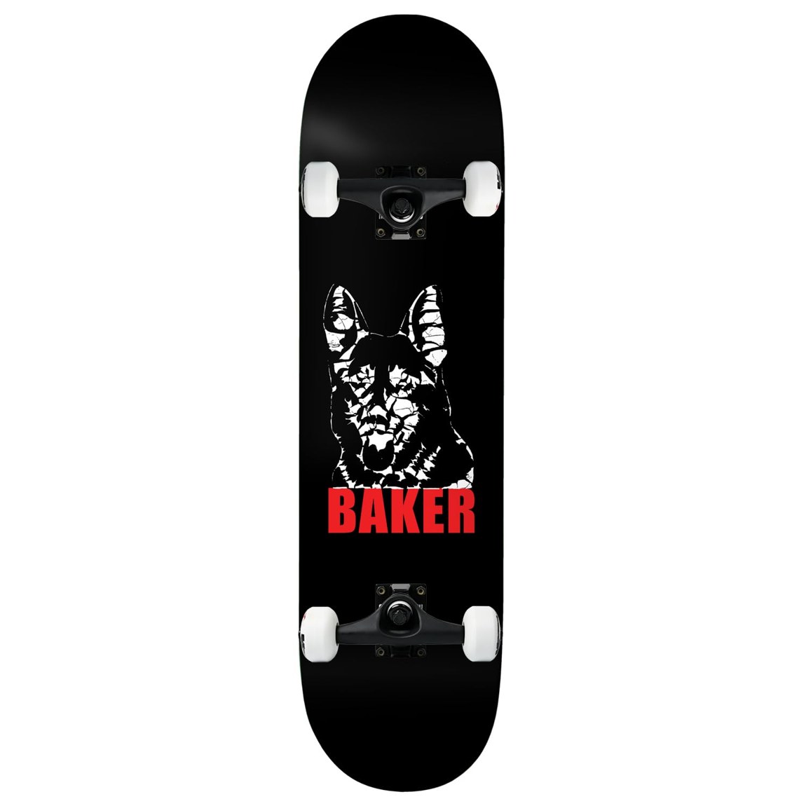 Baker Figgy Bad Dawg Black スケートボード コンプリート 8.5" x 32"|Basqueバスク