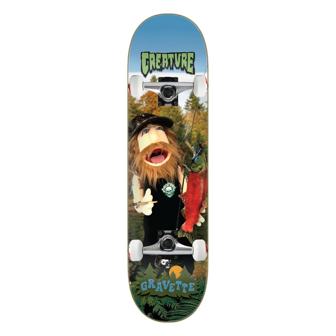 Creature Gravette Fuzzy Creature Fiends スケートボード コンプリート 8.3" x 32.2"|Basqueバスク