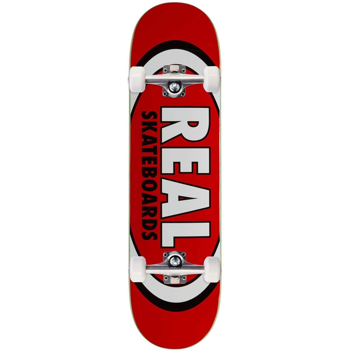 REAL Team Classic Oval スケートボード コンプリート 8.12インチ レッド 8.12"|Basqueバスク