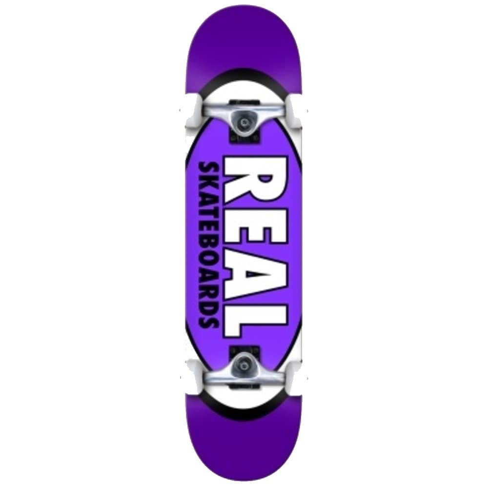 REAL Classic Oval Purple コンプリート スケートボード 8.25inch 完成品|Basqueバスク