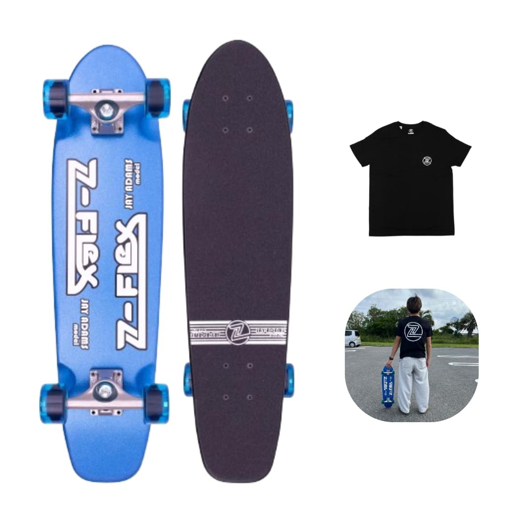 Z-Flex Skateboards Z-Cruiser 29-Inch Blue Metal スケートボード クルーザー コンプリート 29.5インチ Tシャツ付｜Basqueバスク