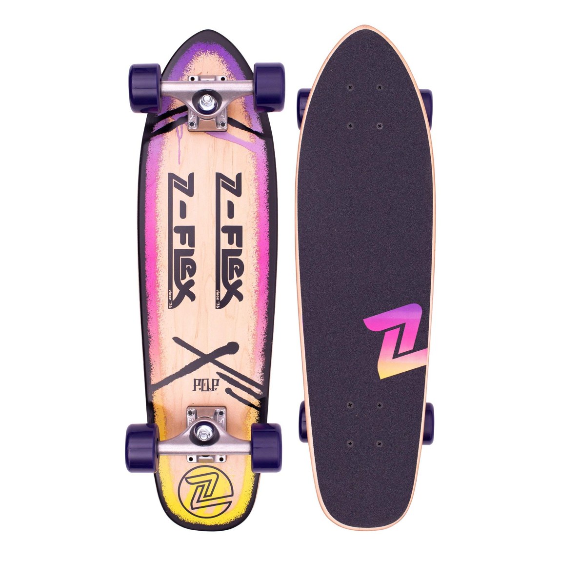 Z-Flex P.O.P 27" Purple Fade クルーザー スケートボード 27インチ｜Basqueバスク