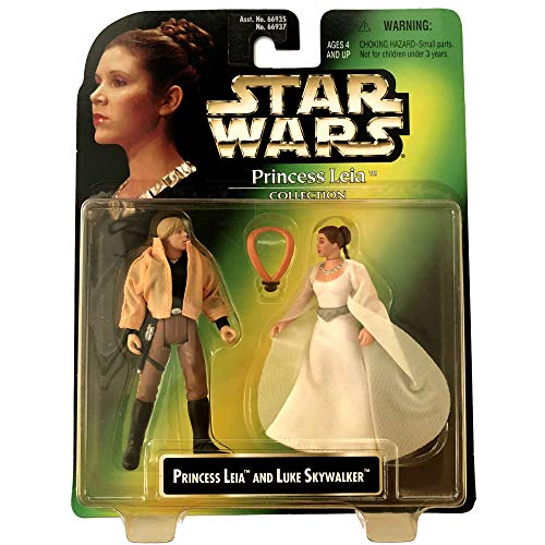 スター・ウォーズ プリンセス・レイア ＆ ルーク・スカイウォーカー フィギュア 2体セット キャラクター グッズ ビニールフィギュア 映画