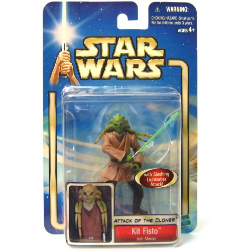 スター・ウォーズ エピソード2 クローンの攻撃 キット・フィストー ジェダイ・マスター フィギュア ビニール コレクション