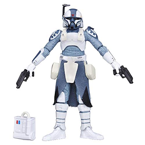 スター・ウォーズ クローン・コマンダー・ウォルフ フィギュア 武器2丁付き デザートギア ビニールフィギュア