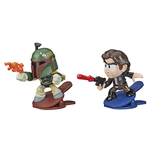 スター・ウォーズ バトルボブラーズ 2パック ボバ・フェット & ハン・ソロ フィギュア ボブルヘッド 映画 キャラクター｜Basqueバスク
