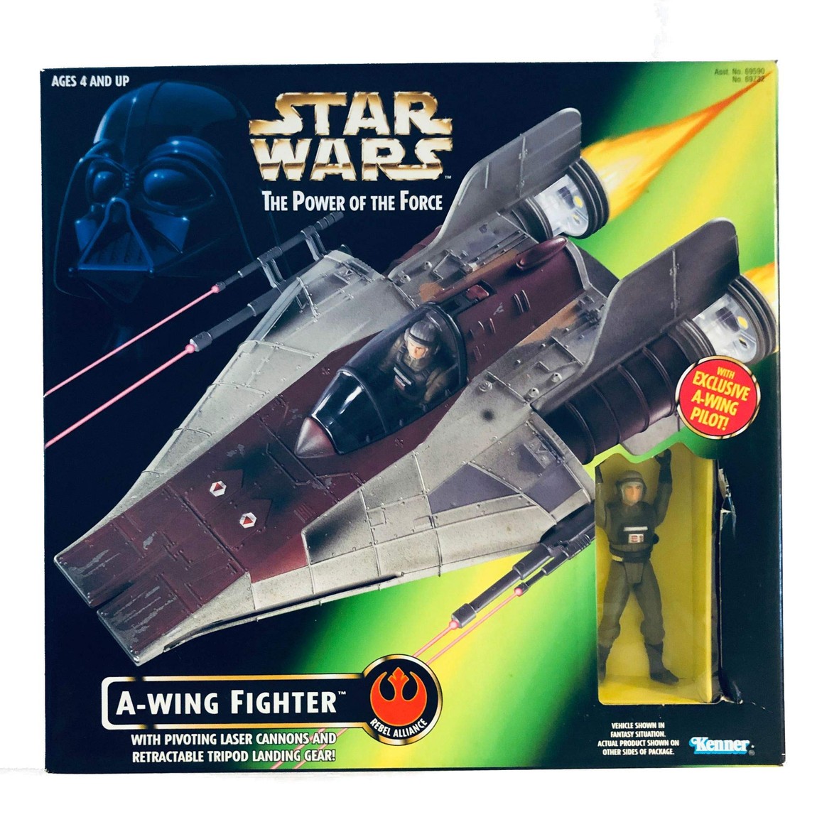 スターウォーズ パワー・オブ・ザ・フォース Aウィング・ファイター Aウィング・パイロット フィギュア付き ビークル ケナー版｜Basqueバスク
