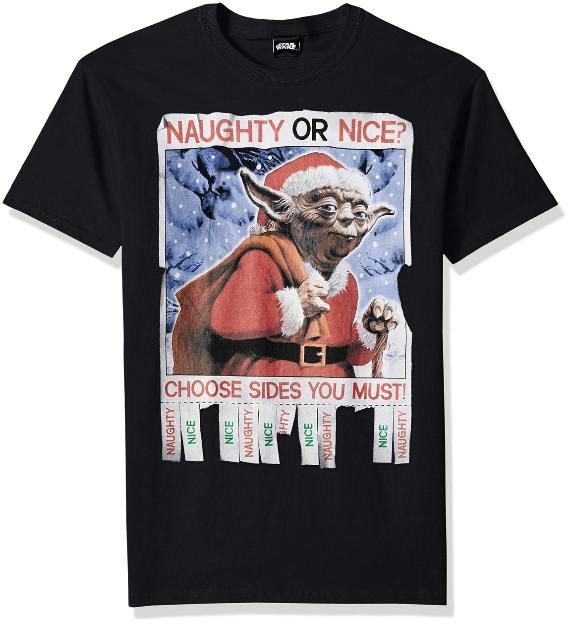 スターウォーズ Star Wars Naughty or Nice ジェダイ ダークサイド 公式ライセンス グラフィック Tシャツ 半袖 メンズ｜Basqueバスク