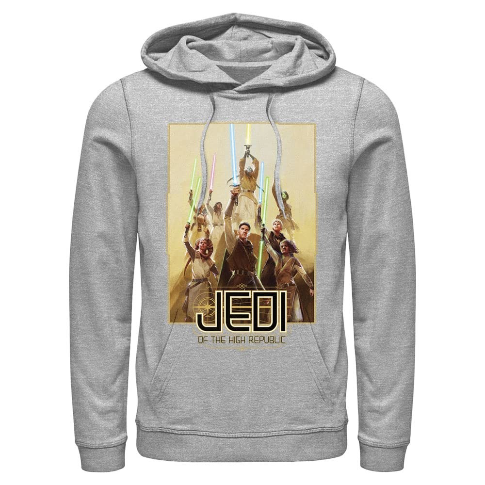 スターウォーズ ハイ・リパブリック High Republic ジェダイ JEDI OF THE HIGH REPUBLIC GROUP プルオーバーパーカー アスレチックヘザー 長袖 メンズ｜Basqueバスク
