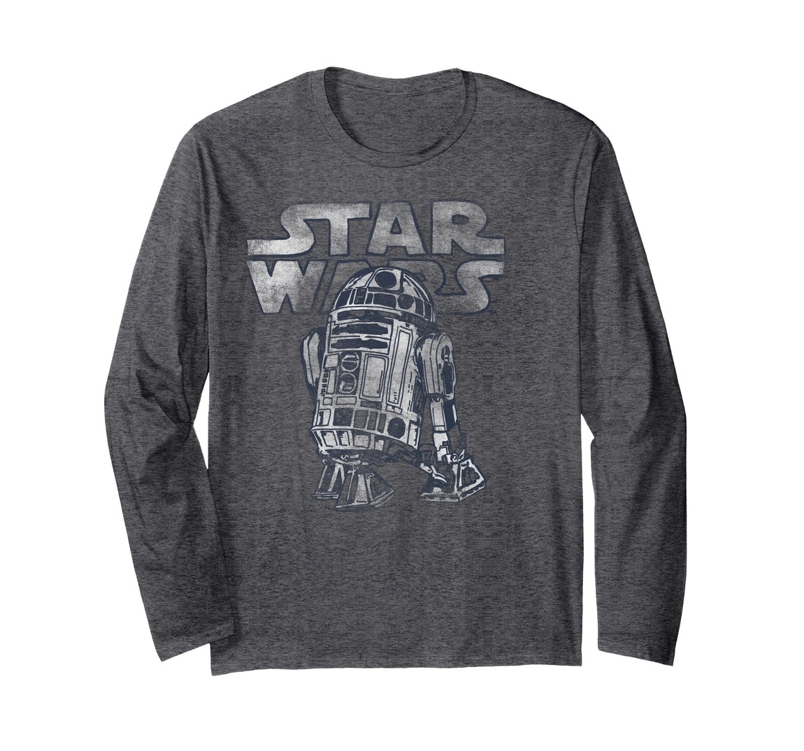 スターウォーズ R2-D2 アールツーディーツー ヴィンテージスタイル グラフィック ロングTシャツ 長袖 ユニセックス｜Basqueバスク