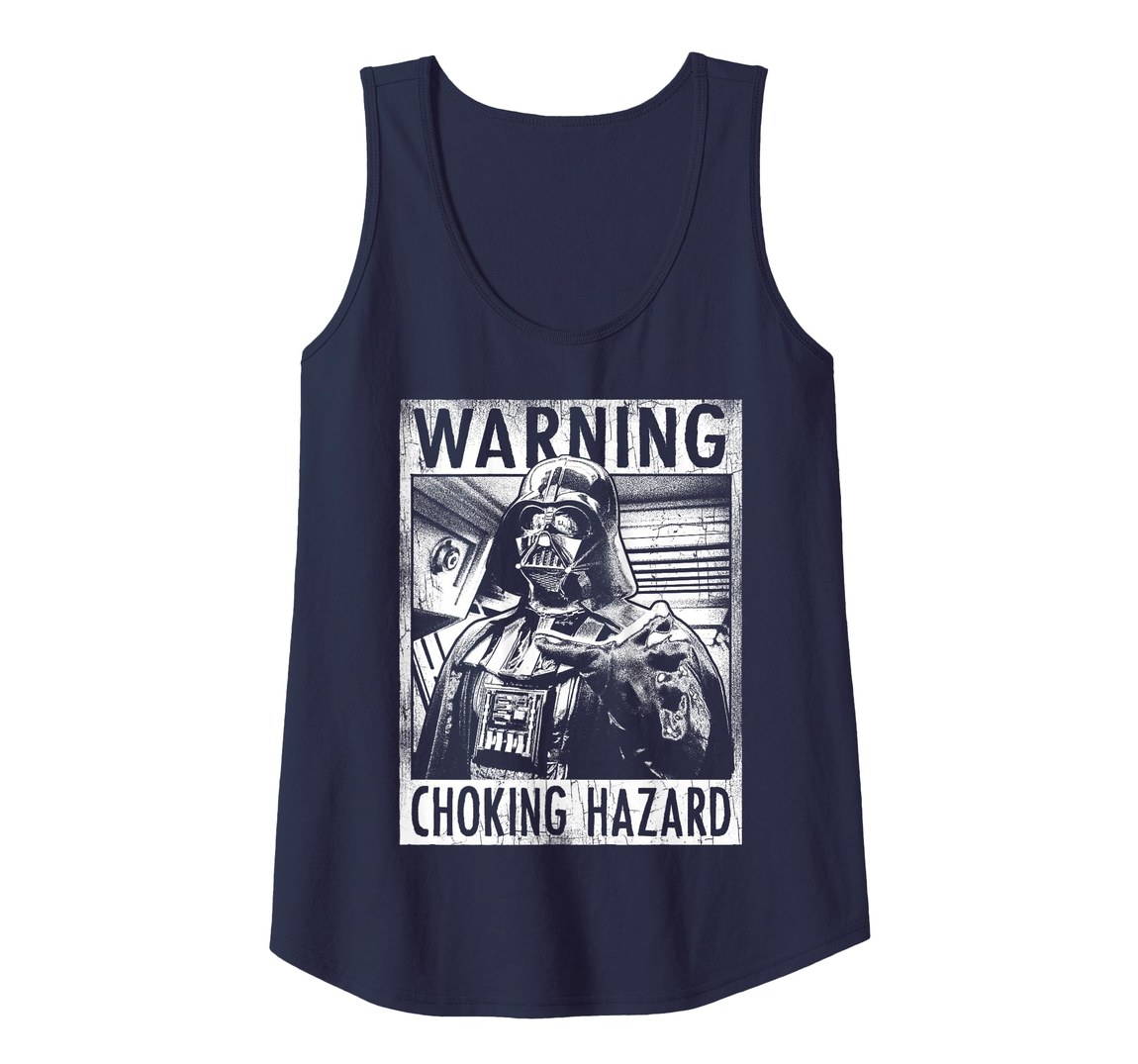 スターウォーズ ダース・ベイダー Darth Vader Warning Choking Hazard ポスターデザイン タンクトップ ユニセックス｜Basqueバスク