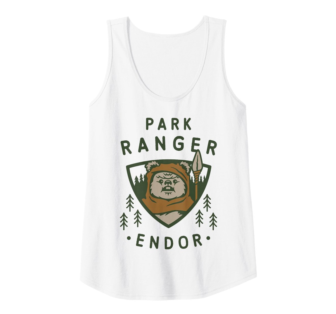 スターウォーズ イウォーク Ewok エンドア Endor パークレンジャー デザイン タンクトップ レディース｜Basqueバスク