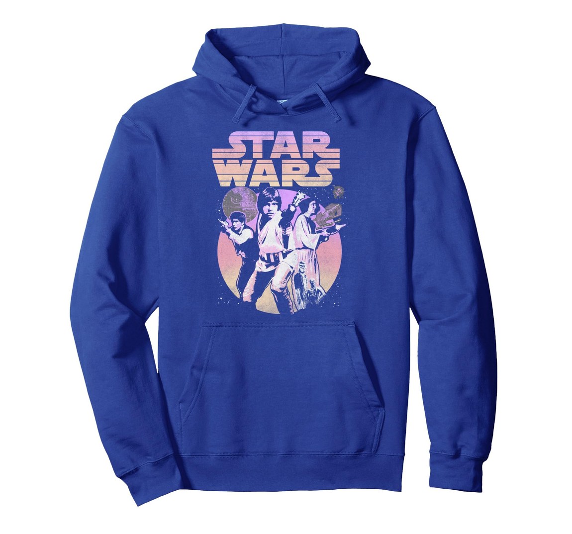 スターウォーズ Star Wars レトロ グラデーション グループポスター デザイン プルオーバー パーカー 長袖 ユニセックス｜Basqueバスク 8,954円