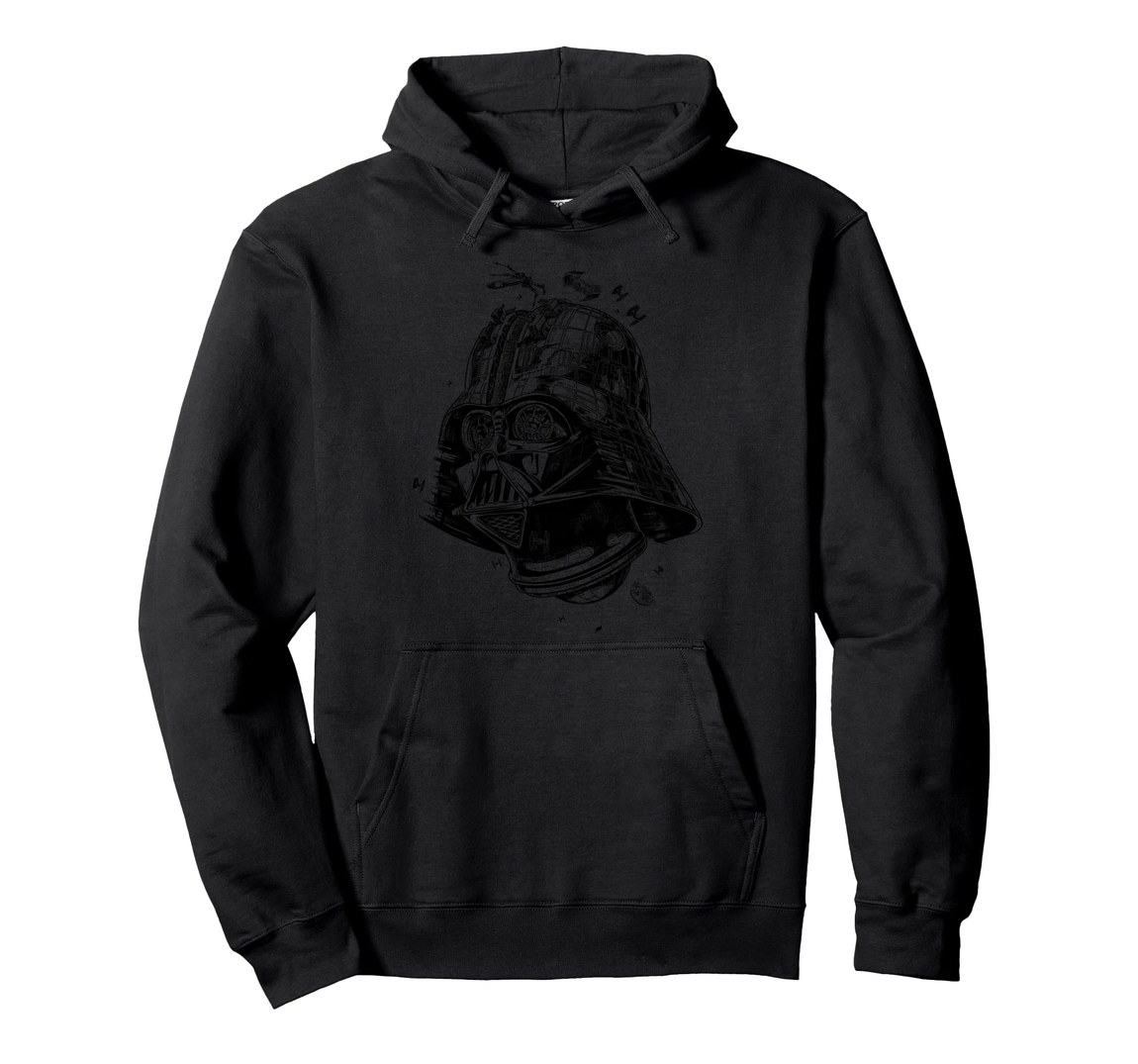 スターウォーズ ダース・ベイダー Darth Vader デス・スター Death Star プルオーバー パーカー 長袖 ユニセックス｜Basqueバスク