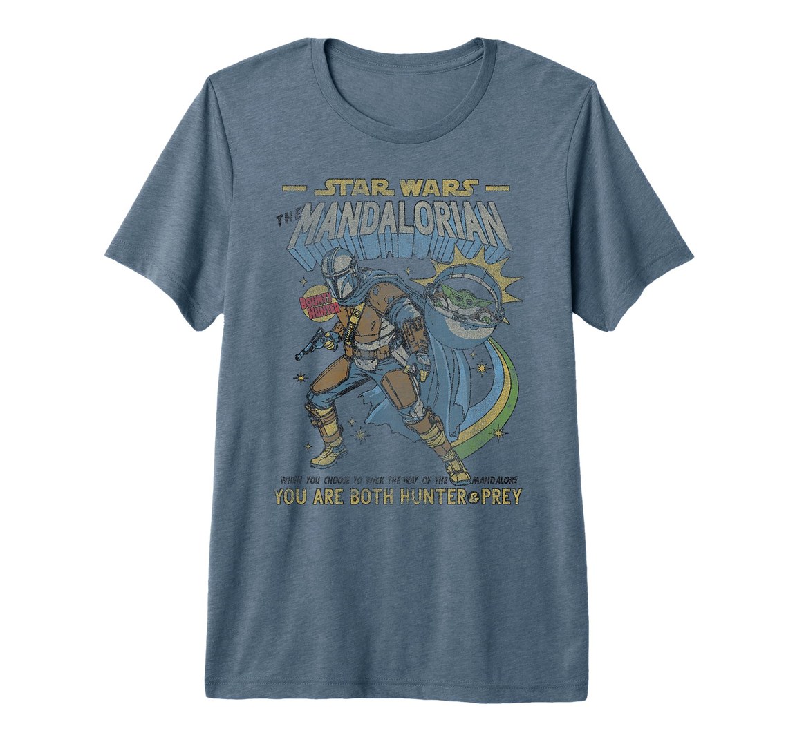 スターウォーズ マンダロリアン The Mandalorian コミックポスター デザイン Tシャツ 半袖 メンズ｜Basqueバスク