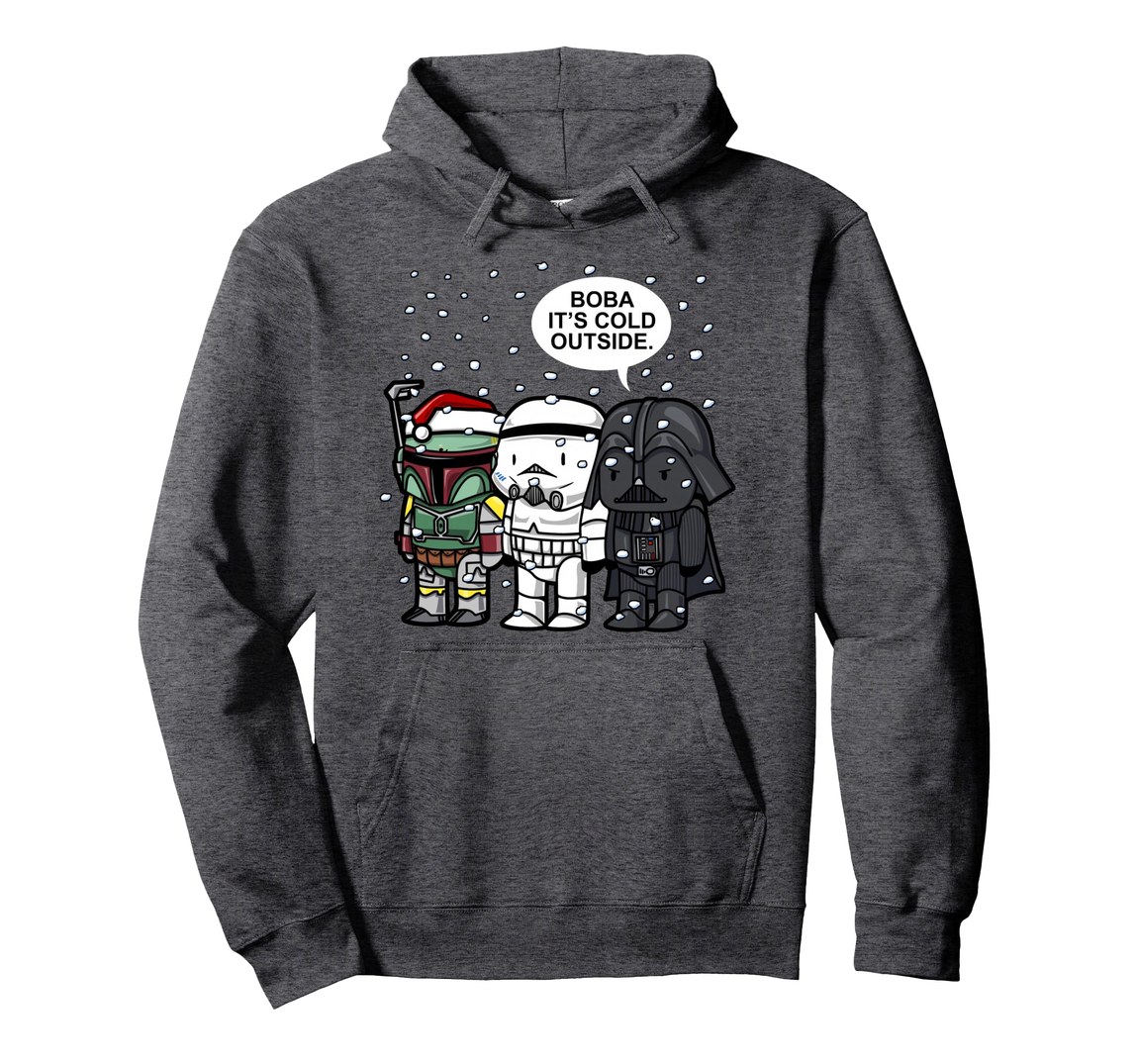 スターウォーズ ボバ・フェット Boba Fett クリスマス Christmas It's Cold Outside デザイン グラフィック プルオーバー パーカー 長袖｜Basqueバスク 10,439円
