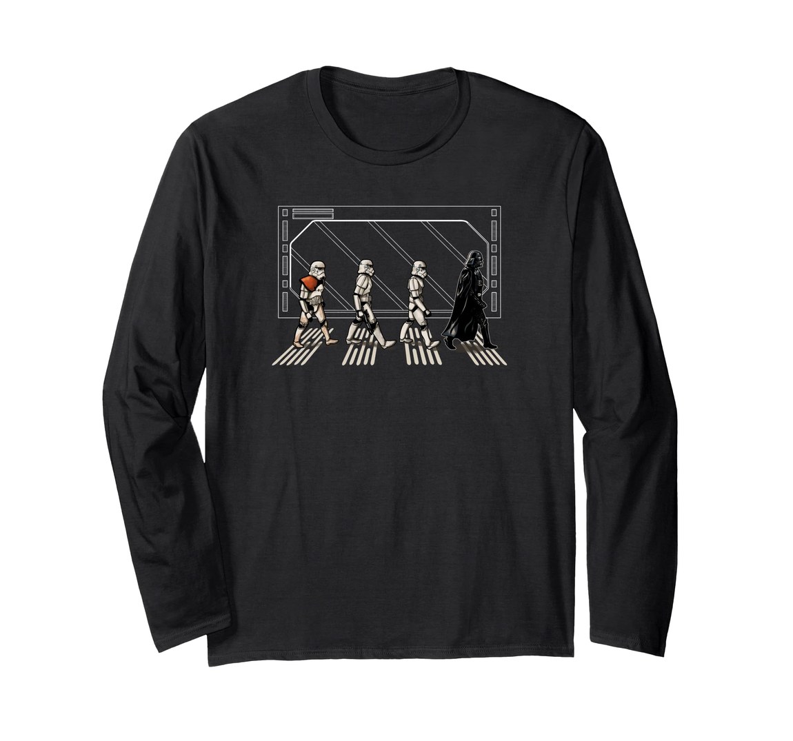 スターウォーズ Star Wars ダース・ベイダー Darth Vader ストームトルーパー Stormtrooper アビーロード デザイン ロングTシャツ 長袖 ユニセックス|Basqueバスク