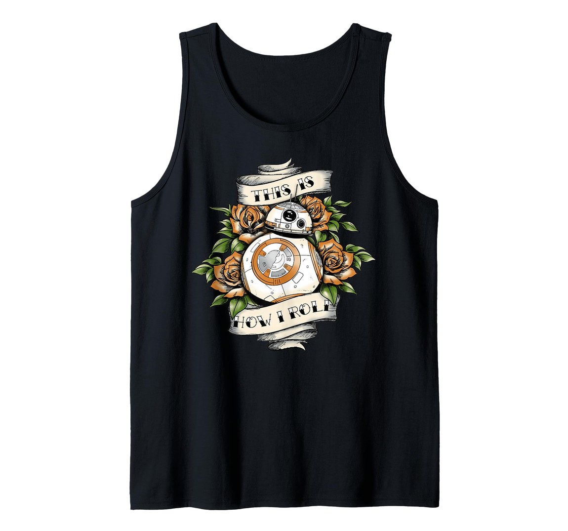 スターウォーズ フォースの覚醒 BB-8 This Is How I Roll タトゥーデザイン タンクトップ ノースリーブ｜Basqueバスク