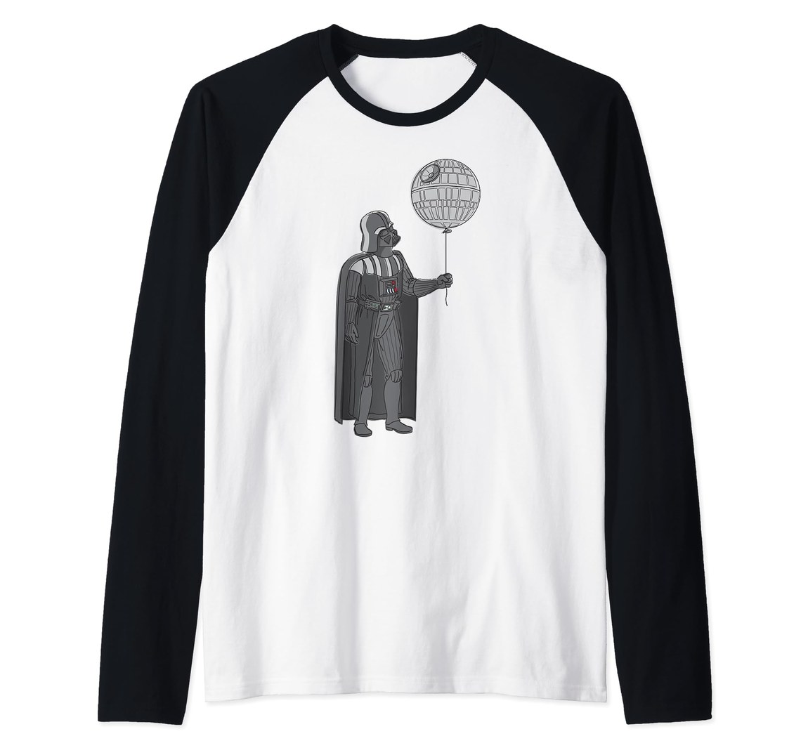スターウォーズ ダース・ベイダー デス・スター 風船 ラグラン Tシャツ Darth Vader Death Star Balloon Raglan Baseball Tee 半袖｜Basqueバスク 8,136円