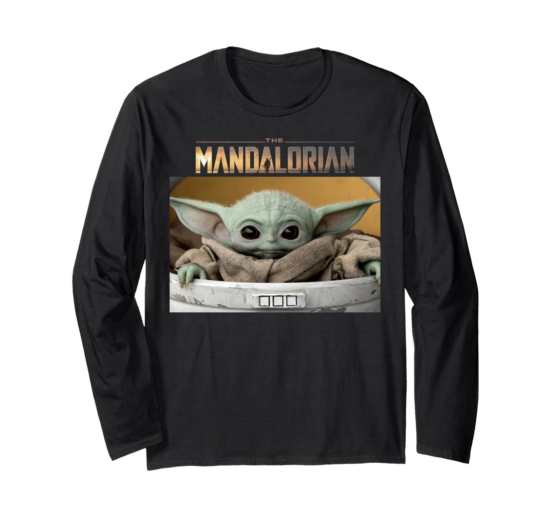 スターウォーズ マンダロリアン The Mandalorian ザ・チャイルド The Child ポッド スクリーンショット ロゴ ロングTシャツ 長袖 ユニセックス|Basqueバスク