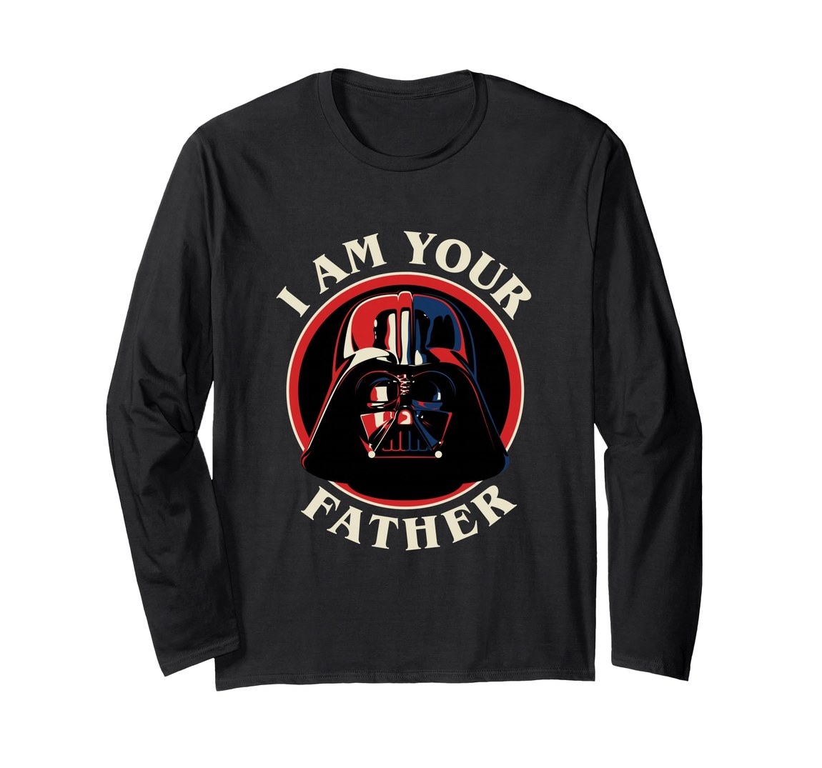 スターウォーズ ダース・ベイダー Darth Vader I Am Your Father 父の日 ヴィンテージデザイン ロングTシャツ 長袖 ユニセックス｜Basqueバスク
