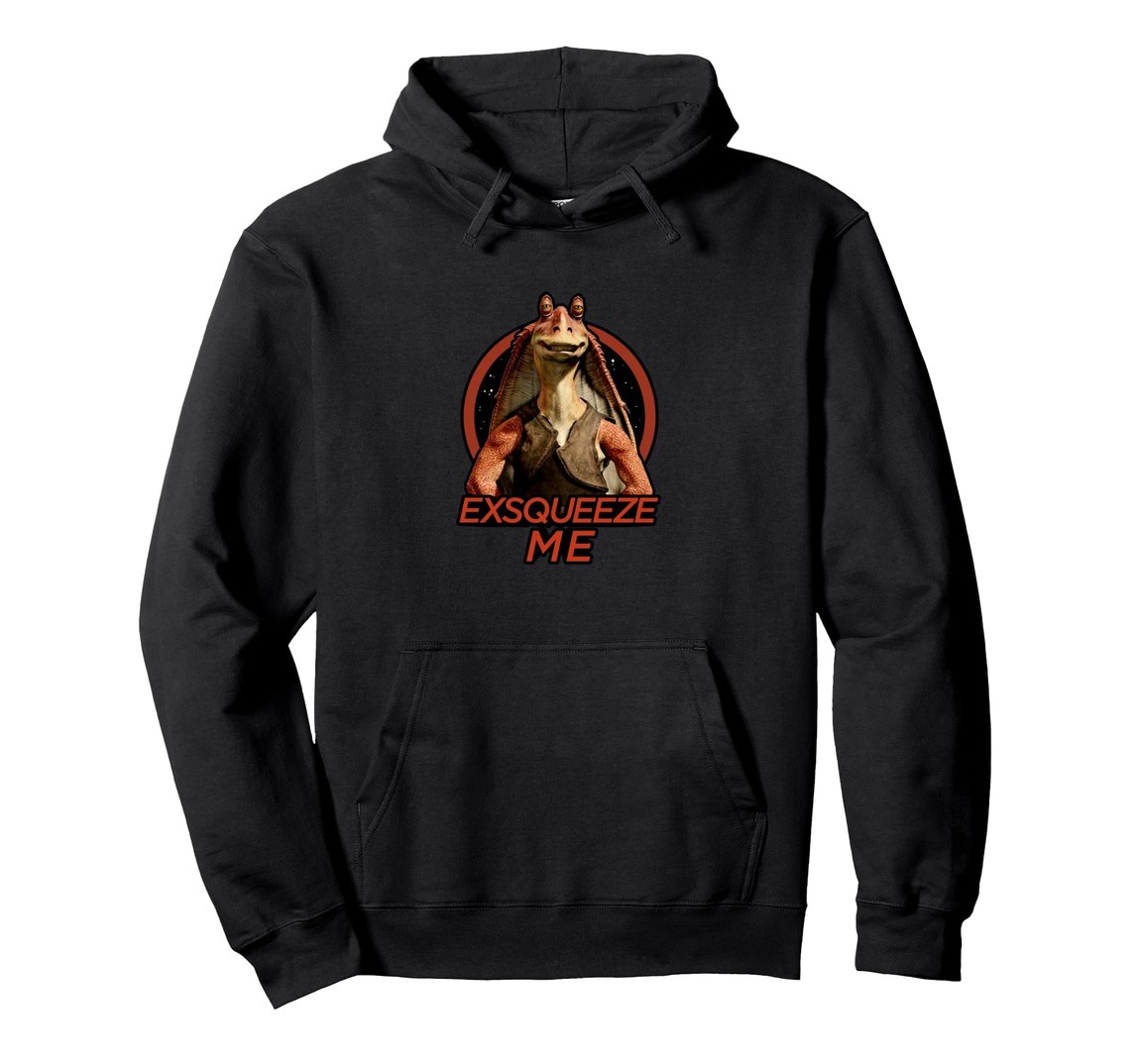 スターウォーズ Star Wars ジャー・ジャー・ビンクス Jar Jar Binks Exsqueeze Me プルオーバー パーカー 長袖 ユニセックス｜Basqueバスク 11,154円