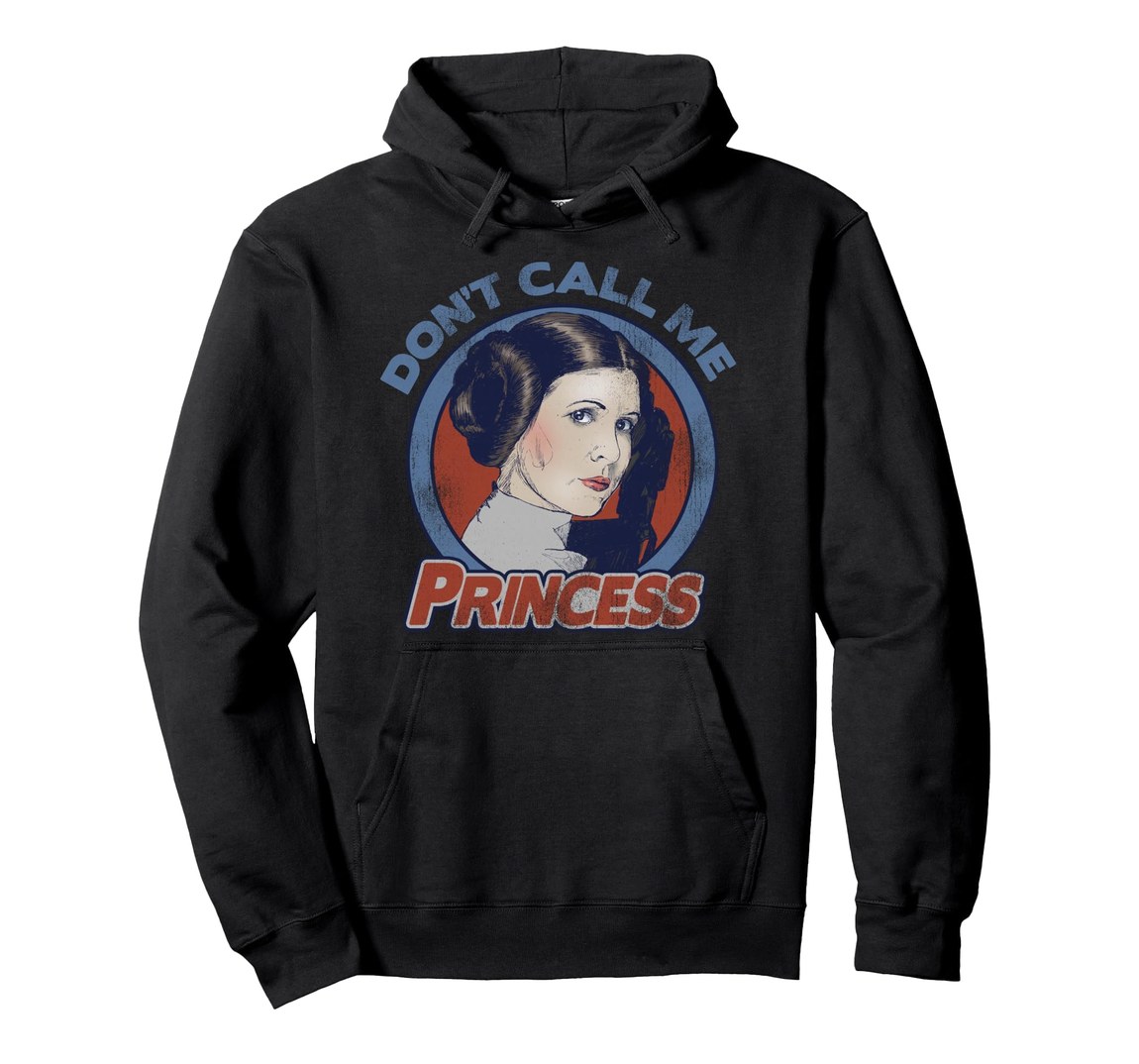 スターウォーズ レイア・オーガナ Princess Leia Don't Call Me Princess グラフィック プルオーバー パーカー 長袖 ユニセックス｜Basqueバスク