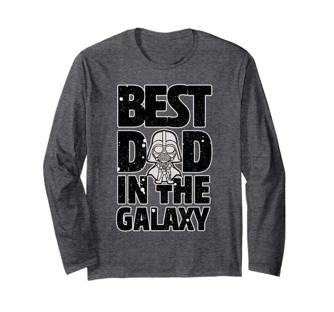 スターウォーズ ダース・ベイダー Darth Vader Best Dad in the Galaxy デザイン ロングTシャツ 長袖 ユニセックス｜Basqueバスク